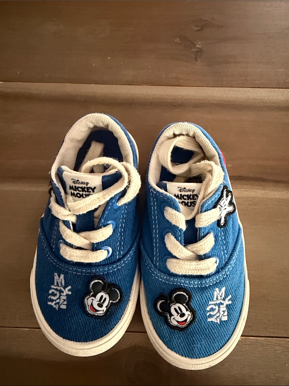 Zara Disney Blue Kids Canvas Sneakers